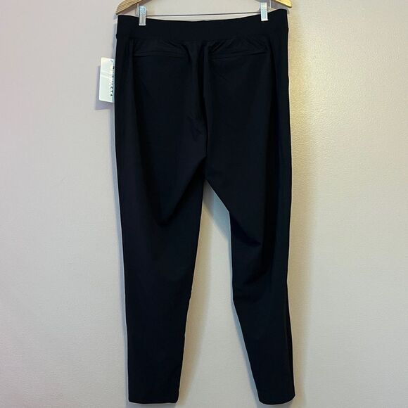 Athleta Brooklyn Mid Rise Ankle Pant Stretch Athleisure Travel New Black Sz 12 - Picture 11 of 15